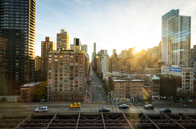 New York City Road and Skyline